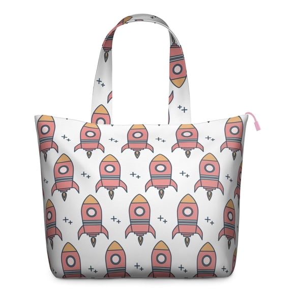 Cartoon Character Weekender Bag with Fun Rainbow & Galaxy Design Large Capacity Travel Tote, Lightweight Airplane Friendly for Business Weekend Trips