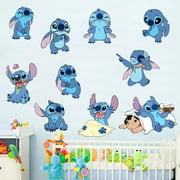 Stitch Cartoon Character wall Decals DIY Wall Stickers Excellent Vinyl Wall Decor for Boys Room Living Room &nbsp;(SIZE 15.5 x 23.6 inches)