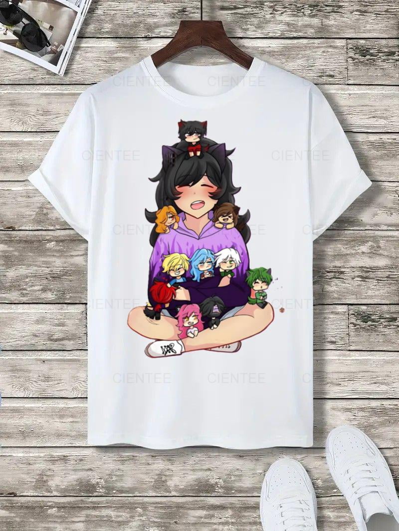 Anime-Themed Detachable Long Sleeve Shirt – Girl with Cat Ears Design