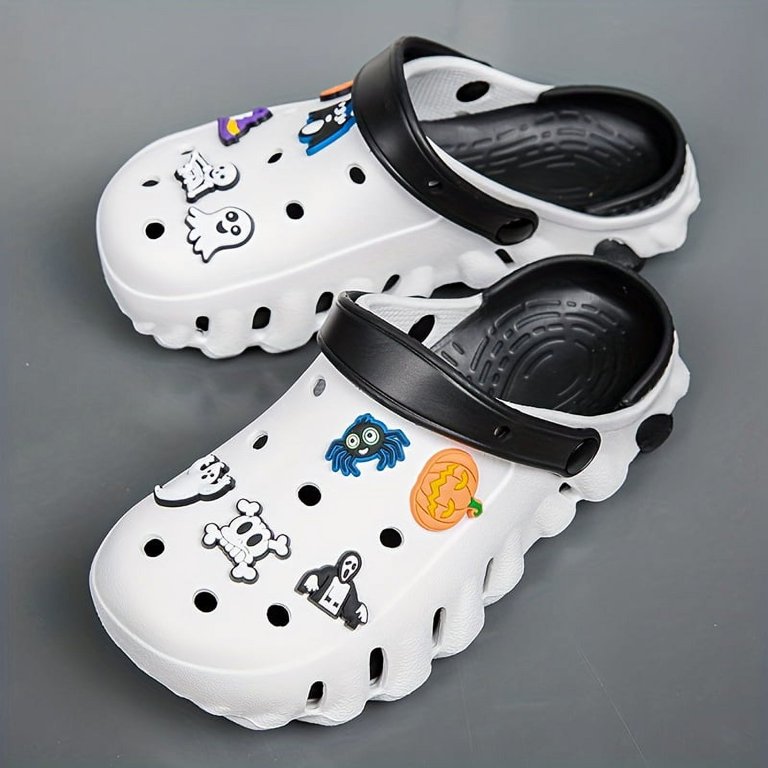 Cartoon Charmed Clogs Casual Soft-Sole Slip-On for Outdoor Comfort 
