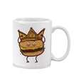 thumbnail image 1 of Cartoon Cheeseburger King Design Mug  -Image by Shutterstock,, 1 of 4