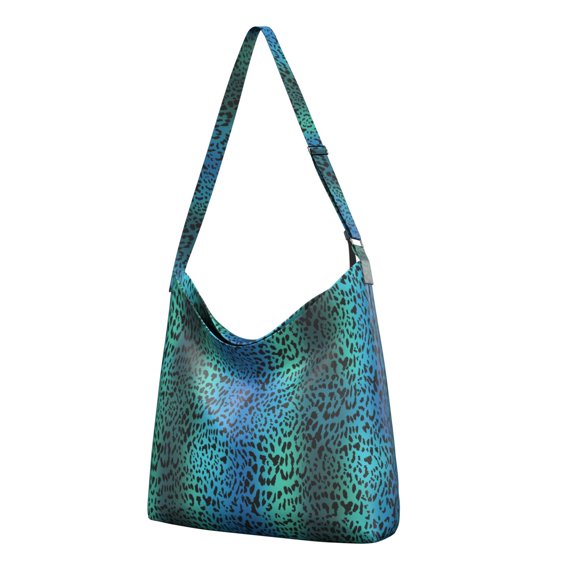 Cartoon Cheetah Print Sling Purse Women's Large Capacity Crossbody Bag Minimalist Travel Tote with Multi-Pocket