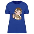 thumbnail image 1 of Cartoon Chef With Ramen T-Shirt Women -Image by Shutterstock, Female 3X-Large, 1 of 2