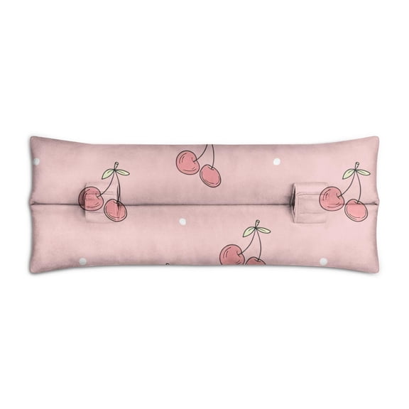 Cartoon Cherry Seat Belt Pillow Playful Fun Design for Hysterectomy & Abdominal Surgery Support
