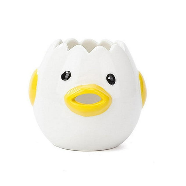 Cartoon Chicken Egg Separator Ceramic Egg Yolk White Kitchen NEW
