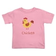 thumbnail image 1 of Cartoon Chicken Funny Toddler T Shirts for Boys Girls (Pink, 4T), 1 of 5