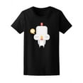 thumbnail image 1 of Cartoon Chicken Sarcastic Love T-Shirt Men -Image by Shutterstock, Male 4X-Large, 1 of 2