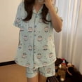 thumbnail image 1 of Cartoon Chiikawa Hachiware Pajama Summer Short-sleeved Shorts Cute Usagi Home Clothes Suit Long Sleeve Trousers Pajama, 1 of 10