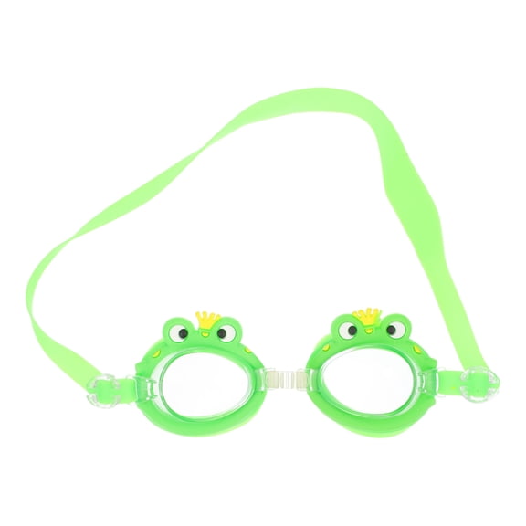 Frog Grip Swim Goggles with Anti-Fog Design for Kids in Green Color PC and Silicone Material