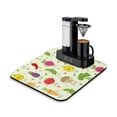 thumbnail image 1 of Cartoon Chili Peppers Coffee Drying Mat - Multi-Functional Absorbent Mat for Coffee Machine, Slip-Resistant Kitchen Counter Mat with Funny Design, 1 of 5