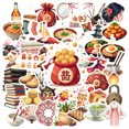 thumbnail image 1 of Cartoon Chinese Culture Stickers, Waterproof Chinese Culture Sticker for Water Bottle Laptop Phone Cases Planner Skateboard Luggage Helmet Party Favor Decor, Ideal for Adults Teens Teacher Rewards, 1 of 1