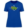 thumbnail image 1 of Cartoon Chinese Dragon T-Shirt Women -Image by Shutterstock, Female Small, 1 of 2