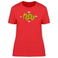 thumbnail image 1 of Cartoon Chinese Dragon T-Shirt Women -Image by Shutterstock, Female x-Large, 1 of 2