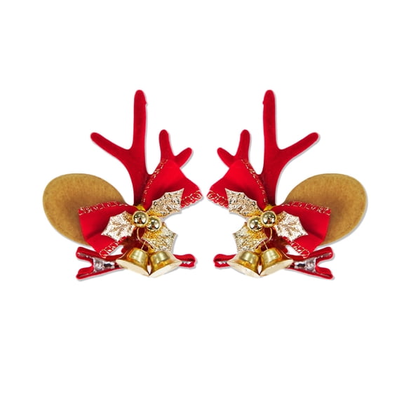 Cartoon Christmas Antler Hairpin for Teens Y2k Girls Cute Sweet Style Charm Hair Barrettes Aesthetics Hair Accessories