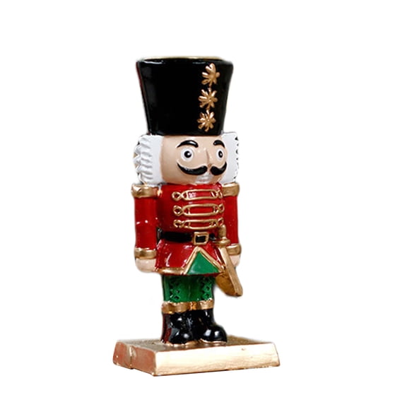 Cartoon Christmas Figure Candlestick, Holiday Tabletop Decor Centerpiece for Home Fireplaces Mantel Decoration