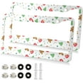 thumbnail image 1 of Cartoon Christmas License Plate Frame - 2 Pack Universal Stainless Steel License Plate Holder with Screws & Chrome Caps, 2 Holes Car License Plate Cover for US Vehicles Home Decor, 1 of 7