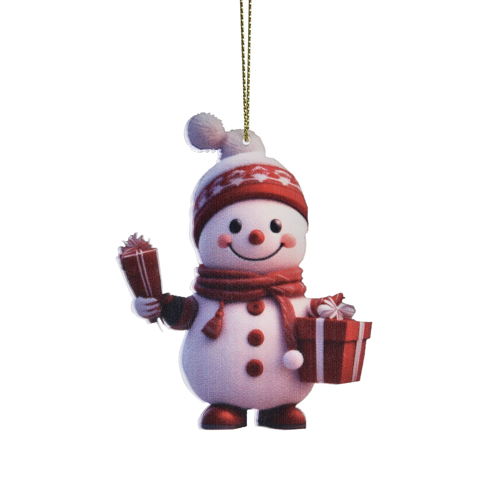 Cartoon Christmas Snowman Car Hanging Home Tree Pendant Christmas Tree