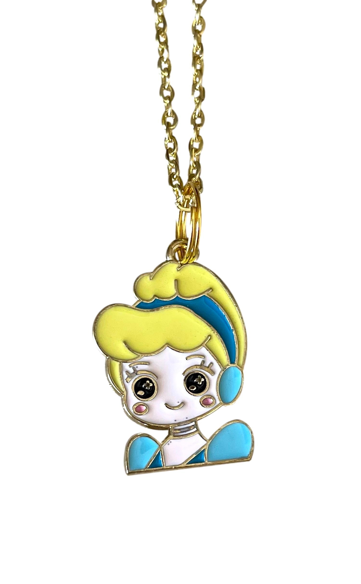 Cinderella Necklace For Kids Pink Poppy Disney Princess Cinderella