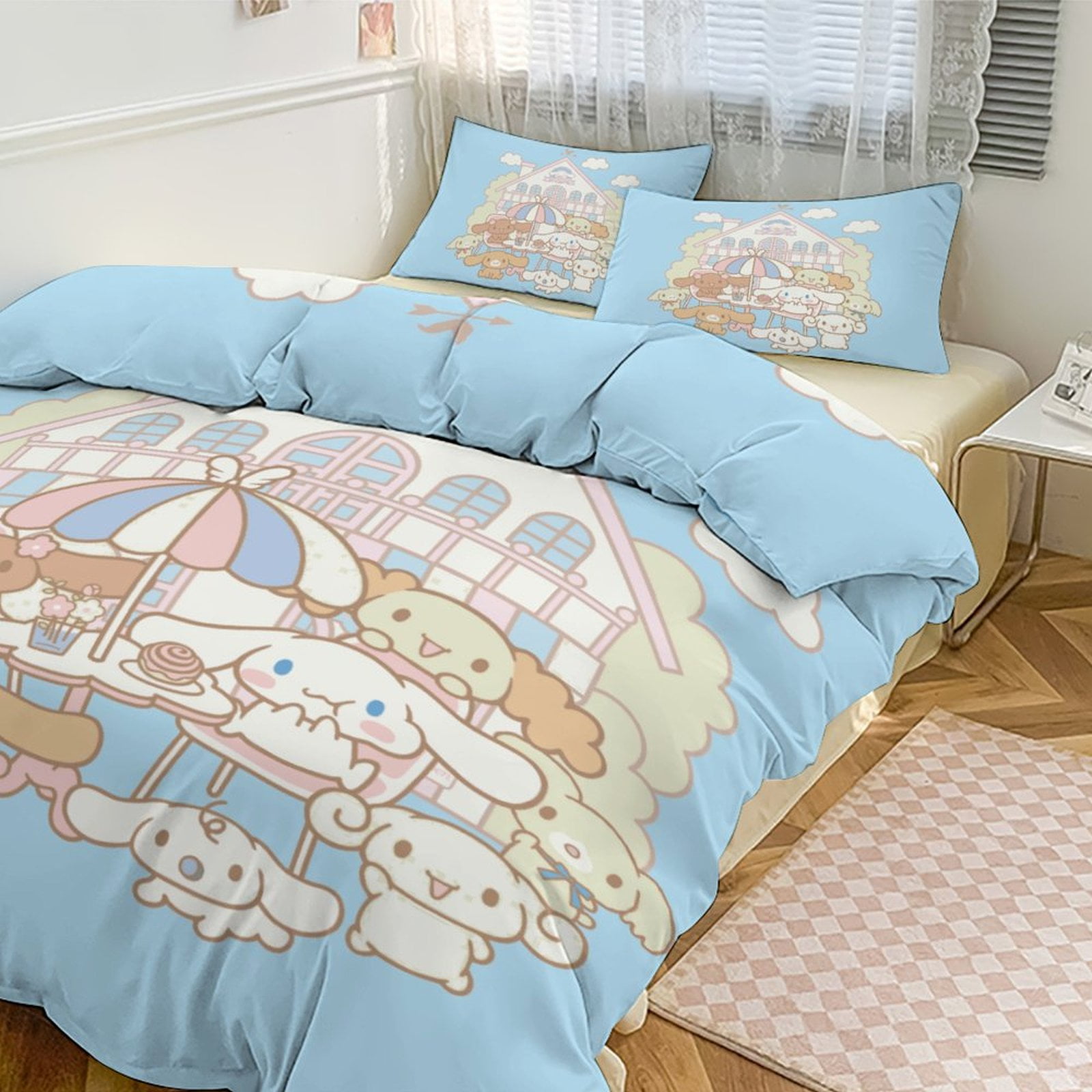 Cartoon Cinnamoroll Bedding Set Comforter Duvet Cover Set Quilt Cover ...