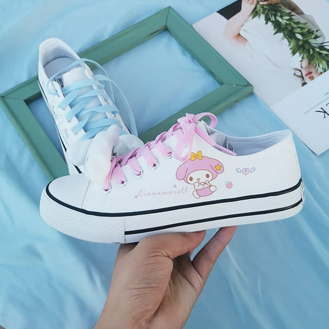 Cartoon Cinnamoroll Low Top Canvas Shoes, Antislip Wearresistant
