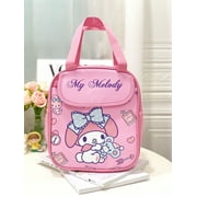 Cartoon Cinnamoroll Melody Kuromi Cute Kitty Lunch Box Bag Insulated Cooler Handbag Tote Handbag Waterproof