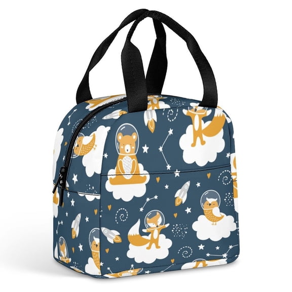 Cartoon Clip Art Graphics Animation Star Large Capacity Lunch Bag Insulated Lunch Box for Men Women Travel Office Picnic Portable Lunch Tote Bag