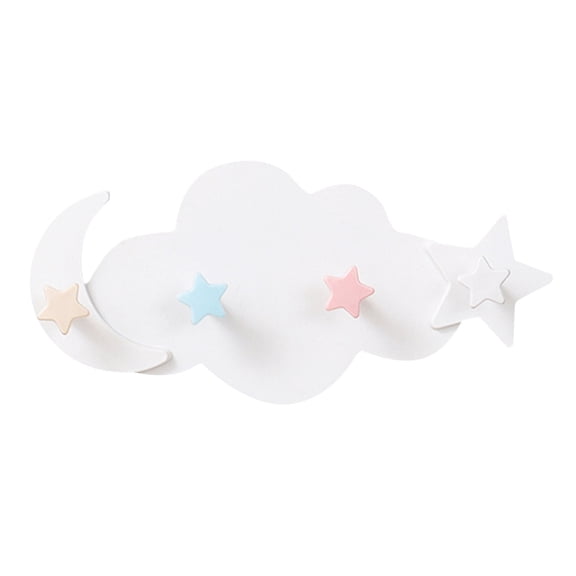 Cartoon Cloud Shaped Hooks for Seamless Wall and Cute Home