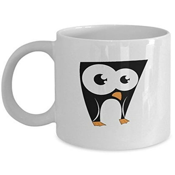 Penguin 11 oz Coffee Mug - Cartoon Coffee Cups White Ceramic Gift