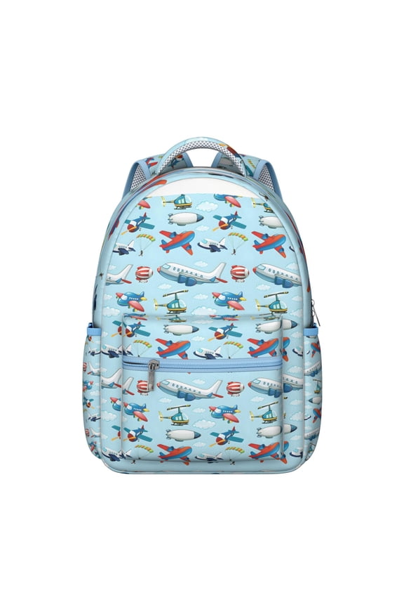Cartoon Construction Truck School Backpack for Students Playful Fire Truck and Excavator Design, Adjustable Straps, Ideal for Student’ Travel and Daily Use