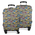 thumbnail image 1 of Cartoon Construction Vehicles Cars Gray Pattern Luggage Cover Fashion Suitcase Cover Baggage Covers Fit 25-28 Inch Luggage (Go Travel), 1 of 5