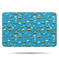 thumbnail image 1 of Cartoon Construction Vehicles Clouds Bathroom Rugs Mat,Non Slip Microfiber Bathroom Rug,Rubber Backing,Soft Bathroom Mats for Bathroom Floor,Tub and Shower,17x27in(43x68cm), 1 of 5