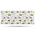 thumbnail image 1 of Cartoon Construction Vehicles Clouds White Pattern Bathroom Rugs Mat,Non Slip Microfiber Bathroom Rug,Rubber Backing,Soft Bathroom Mats for Bathroom Floor,Tub and Shower,60x24in(150x60cm), 1 of 5