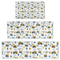 thumbnail image 1 of Cartoon Construction Vehicles Cranes Kitchen Rugs Sets Of 3,Kitchen Runner Rugs Non Skid Washable,Decorative Kitchen Floor Mats for Kitchen,Sink,Laundry,17"x30"+ 17"x47" + 17"x59", 1 of 6