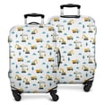 thumbnail image 1 of Cartoon Construction Vehicles Cranes White Pattern Luggage Cover Fashion Suitcase Cover Baggage Covers Fit 25-28 Inch Luggage (Go Travel), 1 of 5