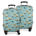 thumbnail image 1 of Cartoon Construction Vehicles Helicopters Luggage Cover Fashion Suitcase Cover Baggage Covers Fit 25-28 Inch Luggage (Go Travel), 1 of 5