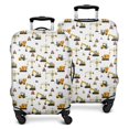thumbnail image 1 of Cartoon Construction Vehicles Mixers White Pattern Luggage Cover Fashion Suitcase Cover Baggage Covers Fit 25-28 Inch Luggage (Go Travel), 1 of 5