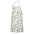 thumbnail image 1 of Cartoon Construction Vehicles Mountains Apron-Garden Aprons for Women with Pockets-Cotton Linen Waterproof Kitchen Cooking Gardening Aprons Adjustable for Kitchen,Cooking,BBQ and Salon 33x27 Inch, 1 of 7