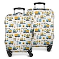 thumbnail image 1 of Cartoon Construction Vehicles Safety Signs Luggage Cover Fashion Suitcase Cover Baggage Covers Fit 25-28 Inch Luggage (Go Travel), 1 of 5