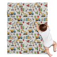 thumbnail image 1 of Cartoon Construction Vehicles Shovels Light Gray Pattern Blanket,Comfortable Soft Lamb Wool Throw Blanket,All Season,Warm Lightweight Blankets for Sofa Bed Couch Living Room Chair,30"x40", 1 of 4