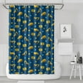 thumbnail image 1 of Cartoon Construction Vehicles Stars Blue Pattern Shower Curtain 72"x72" ,Bathroom Decorative Shower Curtains Set with 12 Hooks,Modern Waterproof Washable Shower Curtain, 1 of 6