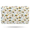thumbnail image 1 of Cartoon Construction Vehicles Workers White Pattern Bathroom Rugs Mat,Non Slip Microfiber Bathroom Rug,Rubber Backing,Soft Bathroom Mats for Bathroom Floor,Tub and Shower,17x27in(43x68cm), 1 of 5