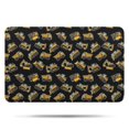 thumbnail image 1 of Cartoon Construction Vehicles Yellow Black Pattern Bathroom Rugs Mat,Non Slip Microfiber Bathroom Rug,Rubber Backing,Soft Bathroom Mats for Bathroom Floor,Tub and Shower,17x27in(43x68cm), 1 of 5