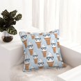 Cartoon Cool Ice Cream Print Leather Throw Pillow Covers, Pillow Covers