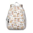 thumbnail image 1 of Cartoon Corgi Backpack for School,Cute School Bag,Schoolbag with Adjustable Shoulder Straps & Padded Back,15"x11.42"x5.5", 1 of 6
