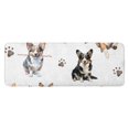 thumbnail image 1 of Cartoon Corgi Dog and Footprints Kitchen Rug Mat,Kitchen Runner Rugs Non Skid Washable,Decorative Kitchen Floor Mats for Kitchen,Sink,Laundry,17"x47.2", 1 of 7