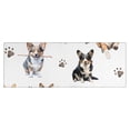 thumbnail image 1 of Cartoon Corgi Dog and Footprints Kitchen Rug Mat,Kitchen Runner Rugs Non Skid Washable,Decorative Kitchen Floor Mats for Kitchen,Sink,Laundry,17"X47", 1 of 5