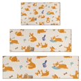 thumbnail image 1 of Cartoon Corgi Kitchen Rugs Sets Of 3,Kitchen Runner Rugs Non Skid Washable,Decorative Kitchen Floor Mats for Kitchen,Sink,Laundry,17"x30"+ 17"x47" + 17"x59", 1 of 6
