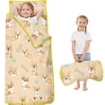thumbnail image 1 of Cartoon Corgi Toddler Nap Mats for Kids Preschool,Sleeping Mat Bag or Kids,Toddler Sleeping Bag,Toddler Nap Mat or Daycare, 1 of 6