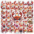 thumbnail image 1 of Cartoon CrabTheme Stickers, Waterproof CrabTheme Sticker for Water Bottle Laptop Phone Cases Planner Skateboard Luggage Helmet Party Favor Decor, Ideal for Adults Teens Teacher Rewards, 1 of 9