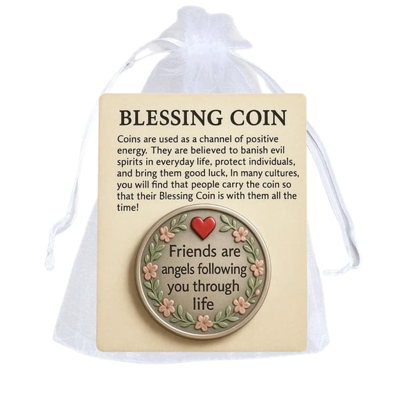Cartoon Creative Birthday Card - Blessing Coin Included, Playful for Birthday Gift Decor & Pal